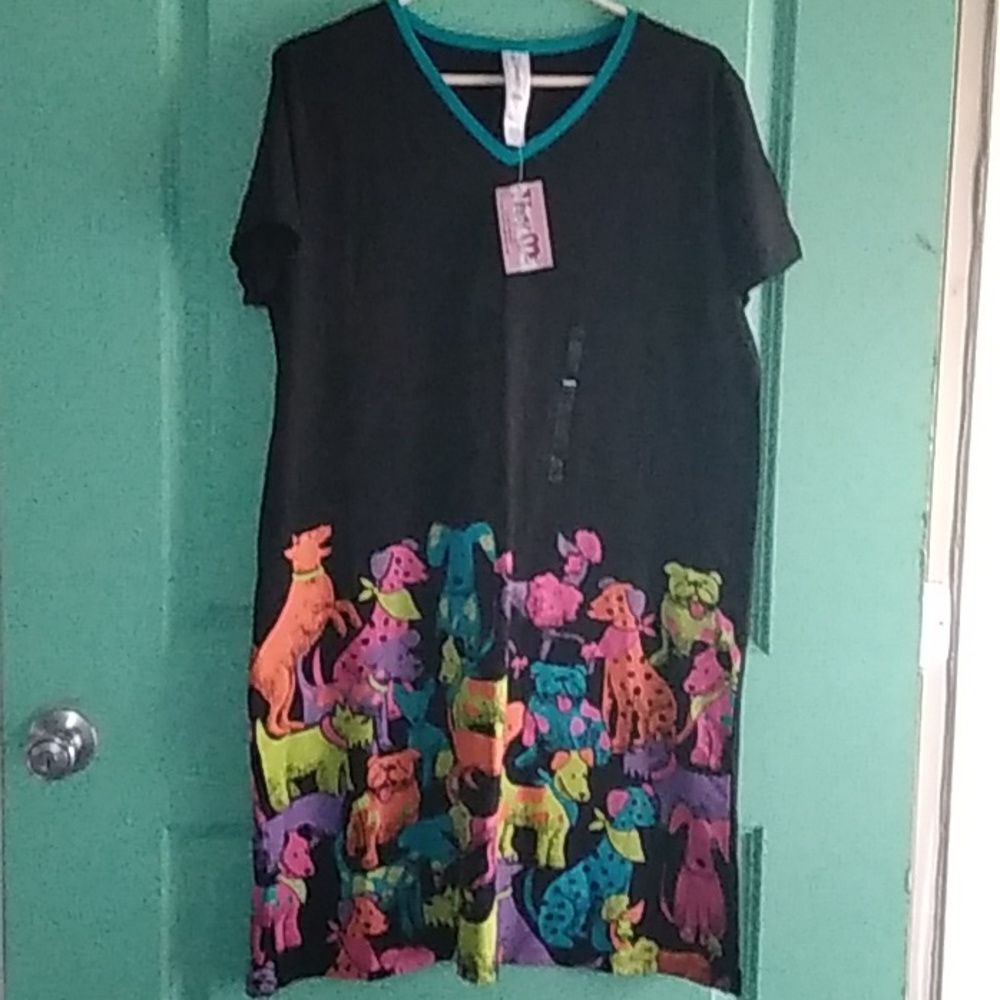 NEEDY ME SLEEP WEAR DOG CLUB SZ S/M